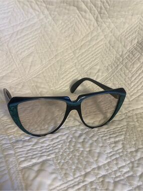 Yves Saint Laurent 1980’s Vintage Glasses 8704 P80 Teal Tortoise Shell & Black